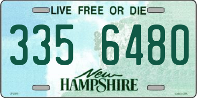 NH license plate 3356480