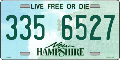 NH license plate 3356527