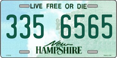 NH license plate 3356565