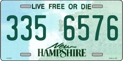 NH license plate 3356576