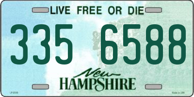NH license plate 3356588