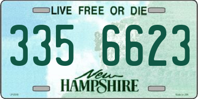 NH license plate 3356623