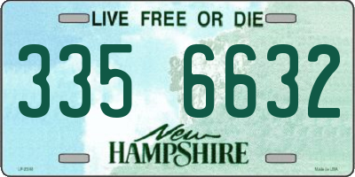 NH license plate 3356632