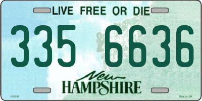 NH license plate 3356636