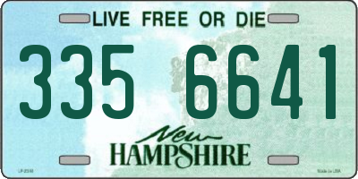 NH license plate 3356641