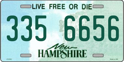 NH license plate 3356656