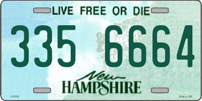 NH license plate 3356664