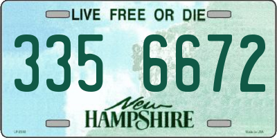 NH license plate 3356672