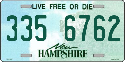 NH license plate 3356762