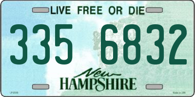 NH license plate 3356832