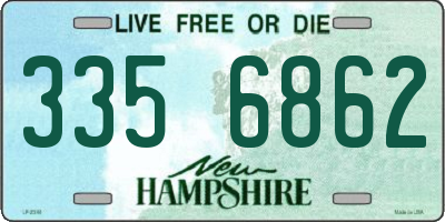 NH license plate 3356862