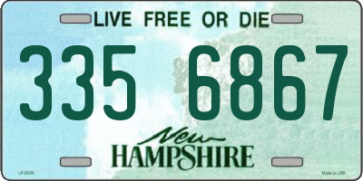 NH license plate 3356867