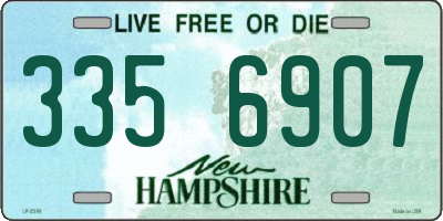 NH license plate 3356907
