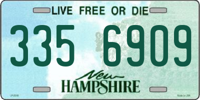 NH license plate 3356909