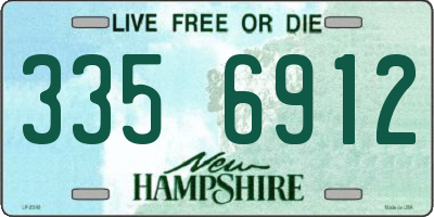NH license plate 3356912