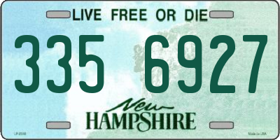 NH license plate 3356927