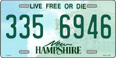 NH license plate 3356946