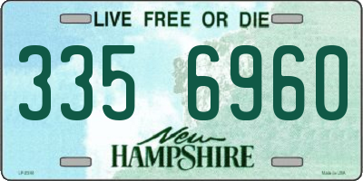NH license plate 3356960