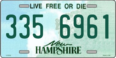 NH license plate 3356961