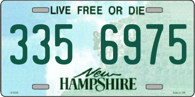 NH license plate 3356975