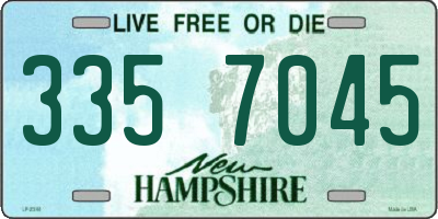 NH license plate 3357045
