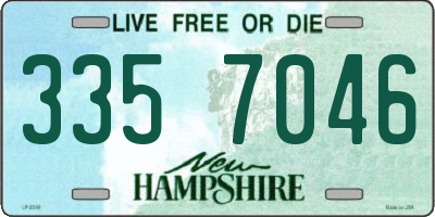 NH license plate 3357046