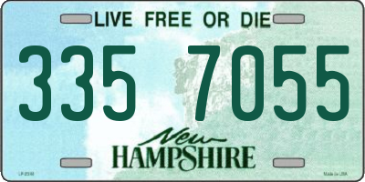 NH license plate 3357055