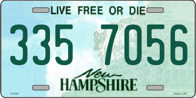 NH license plate 3357056