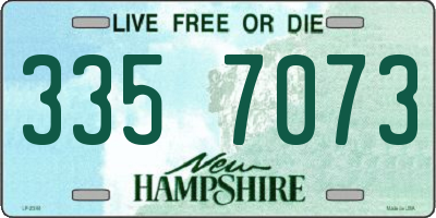 NH license plate 3357073