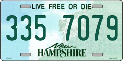 NH license plate 3357079