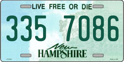NH license plate 3357086