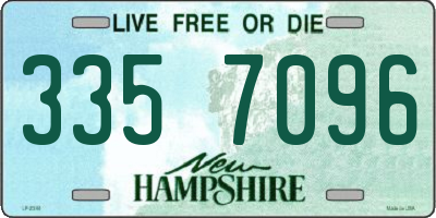 NH license plate 3357096