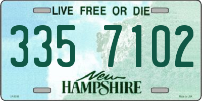 NH license plate 3357102