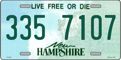 NH license plate 3357107