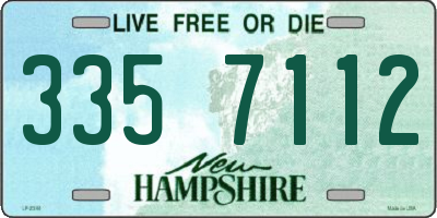 NH license plate 3357112