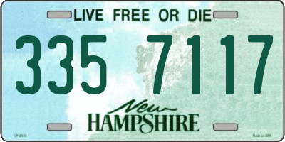 NH license plate 3357117