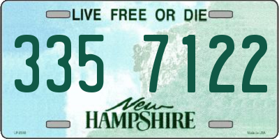 NH license plate 3357122