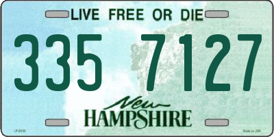 NH license plate 3357127