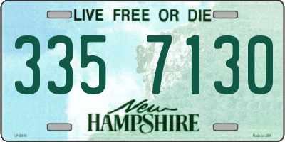 NH license plate 3357130