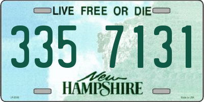 NH license plate 3357131