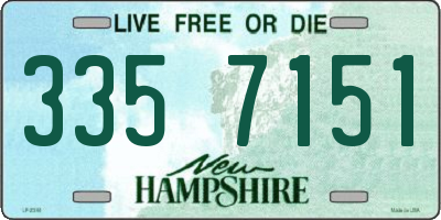 NH license plate 3357151