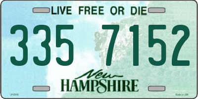 NH license plate 3357152