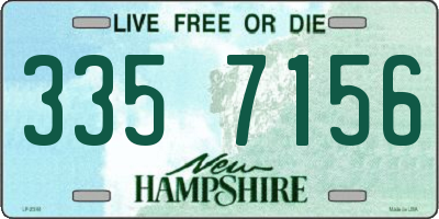NH license plate 3357156