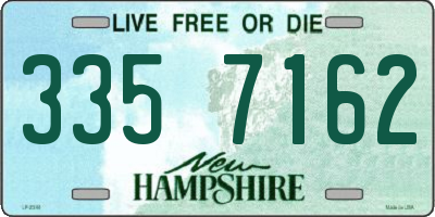 NH license plate 3357162