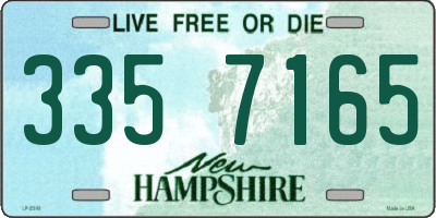 NH license plate 3357165
