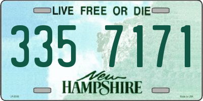 NH license plate 3357171