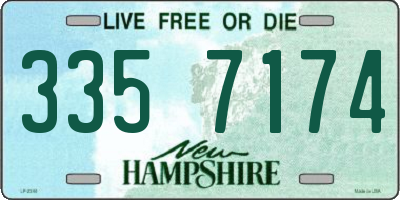 NH license plate 3357174