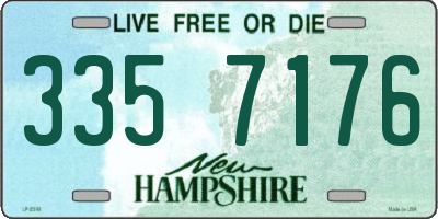 NH license plate 3357176