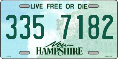 NH license plate 3357182