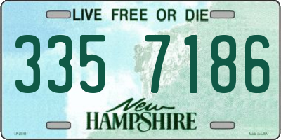 NH license plate 3357186